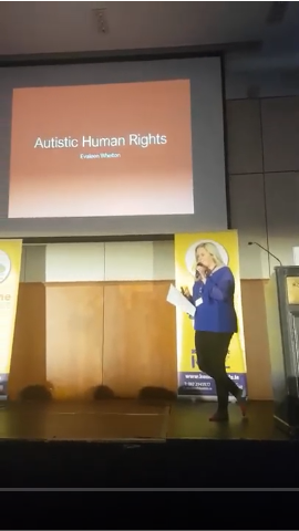 AUsome Cork Conference Evaleen Whelton Autistic Abuse talk