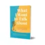 What I Want to Talk About book cover — special interests in autism